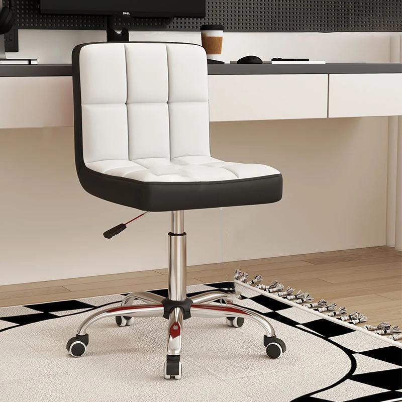 Modern Simplicity Faux Leather Steel SGS Sponge Square Lattice Desk Chair Backrest Swivel Adjustable For Home Office