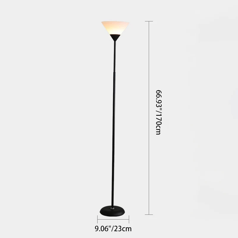 Contemporary Nordic Iron Acrylic Lampshade 1/2 - Light Standing Floor Lamp For Living Room