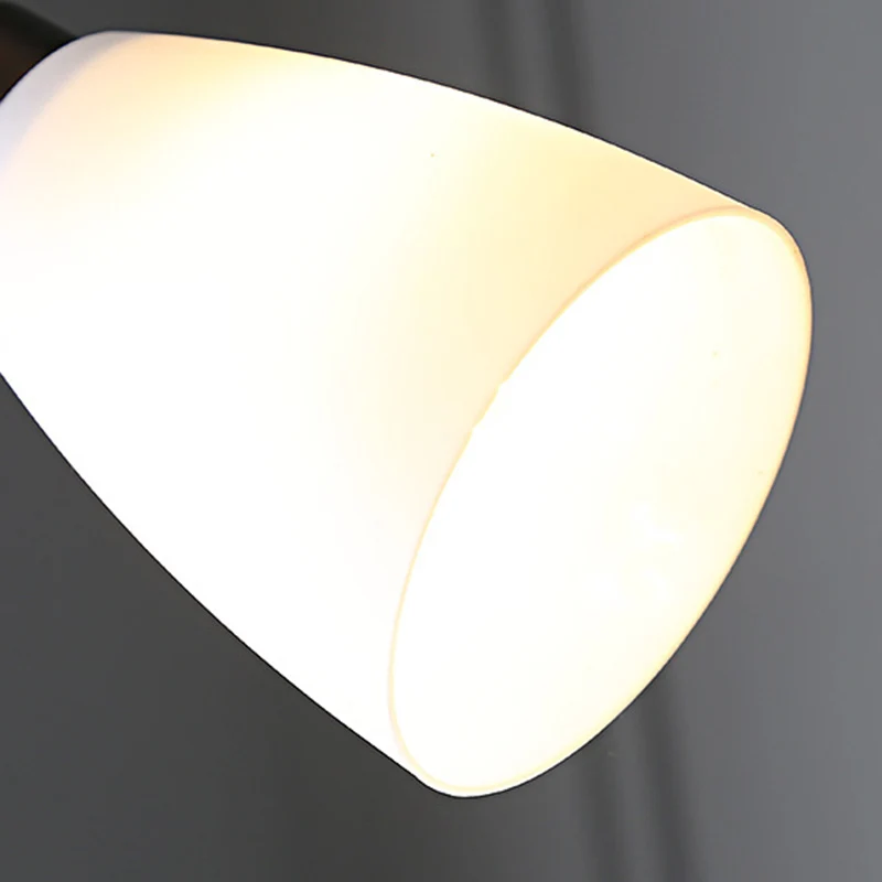 Contemporary Nordic Iron Acrylic Lampshade 1/2 - Light Standing Floor Lamp For Living Room