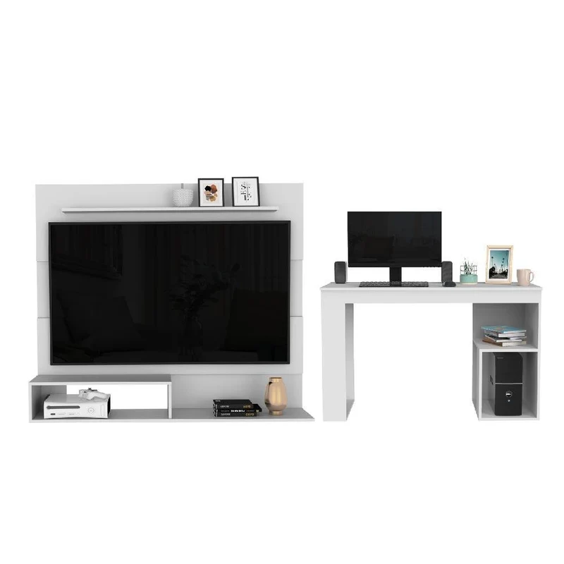 Combo Multifuncional Prana, Incluye Panel de TV y Escritorio