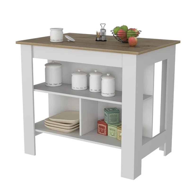 Combo de Cocina Ébano, Incluye Barra de Cocina y Dos Silla para Barra