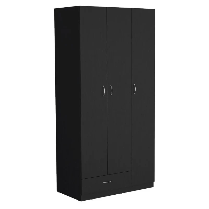 Clóset Viltex, Wengue, con Amplios Espacio para Ropa y Tres Puertas Abatibles