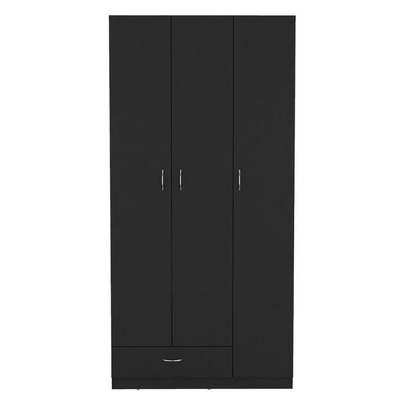 Clóset Viltex, Wengue, con Amplios Espacio para Ropa y Tres Puertas Abatibles