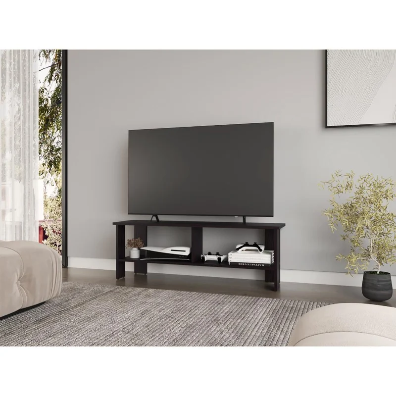 Mesa para TV Navi, Wengue Kronos, para Televisor hasta 55 Pulgadas ZF