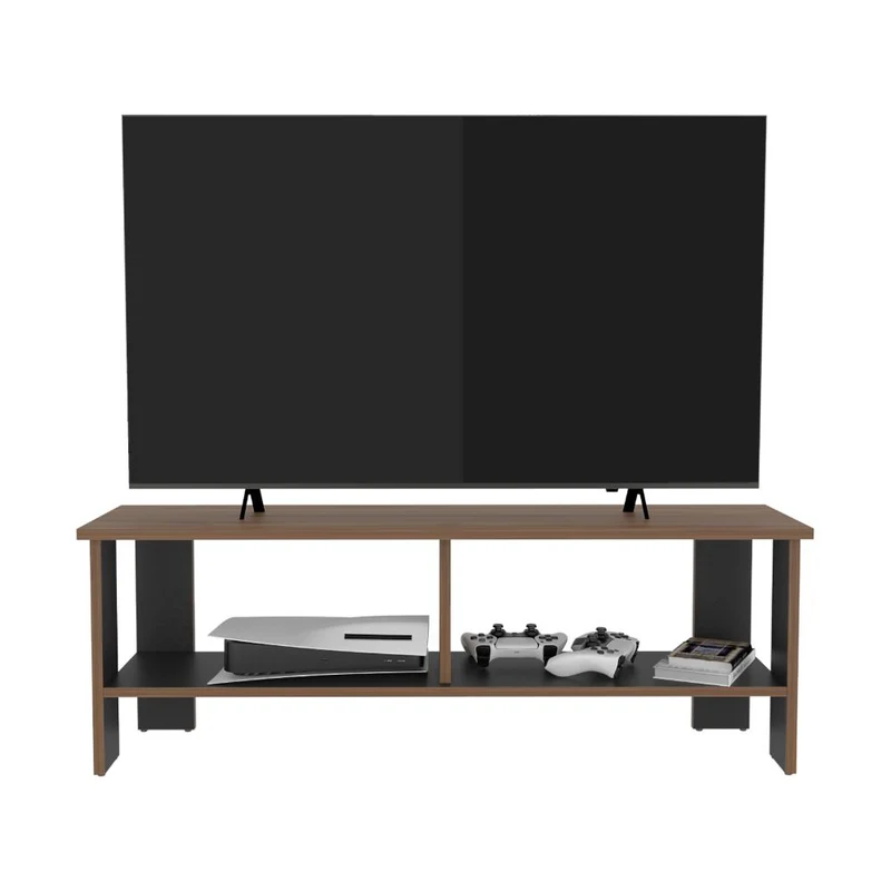 Mesa para TV Navi, Castaño y Wengue, para Televisor hasta 55 Pulgadas