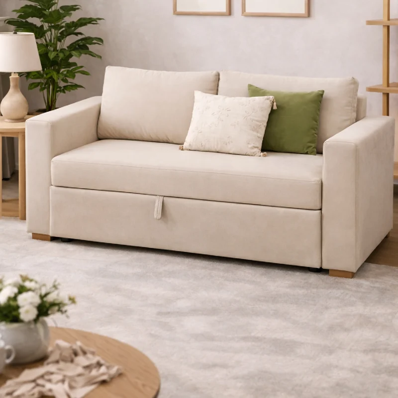Sofá Cama Germany (72x174x93) Beige