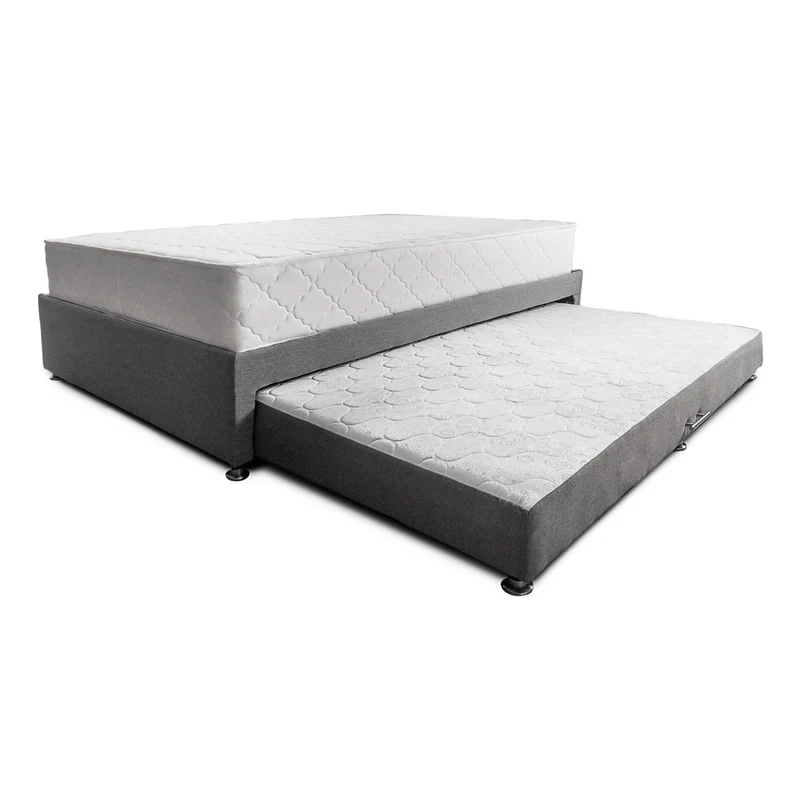 Combo de Cama Nido Tarima Gris con Colchón de 120x190 cm y Almohada