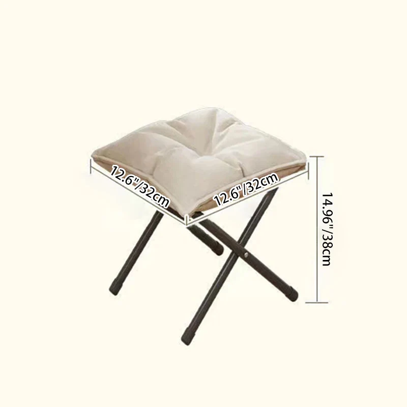 Modern Minimalist Fabric Carbon Steel Cotton Square Desk Chair Footrest Backrest Adjustable For Home Office
