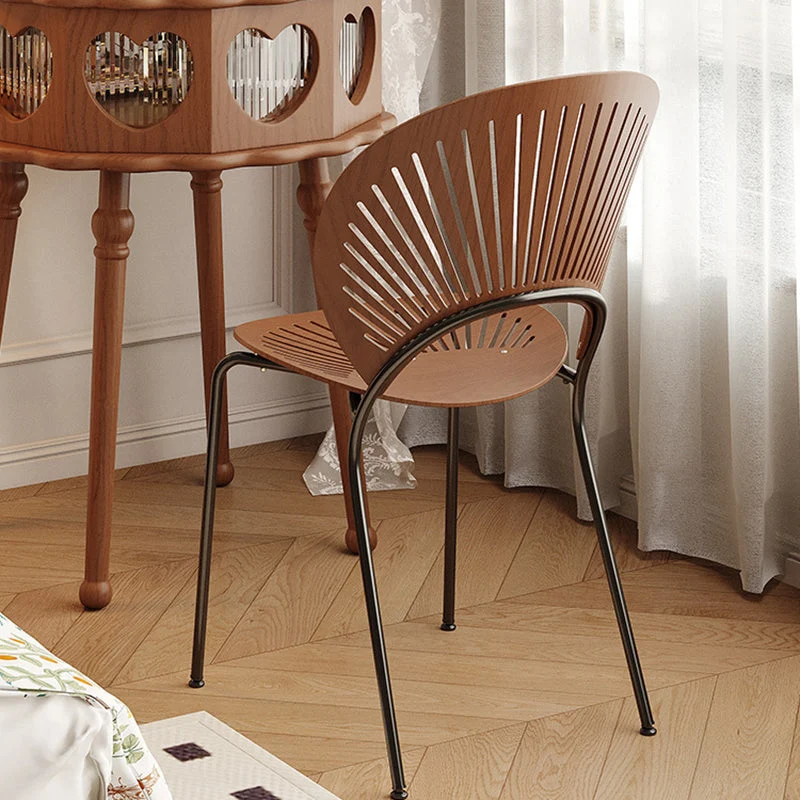 Traditional Vintage Flower Round Rubberwood Glass Plywood Makeup Vanity 1-Storage For Bedroom