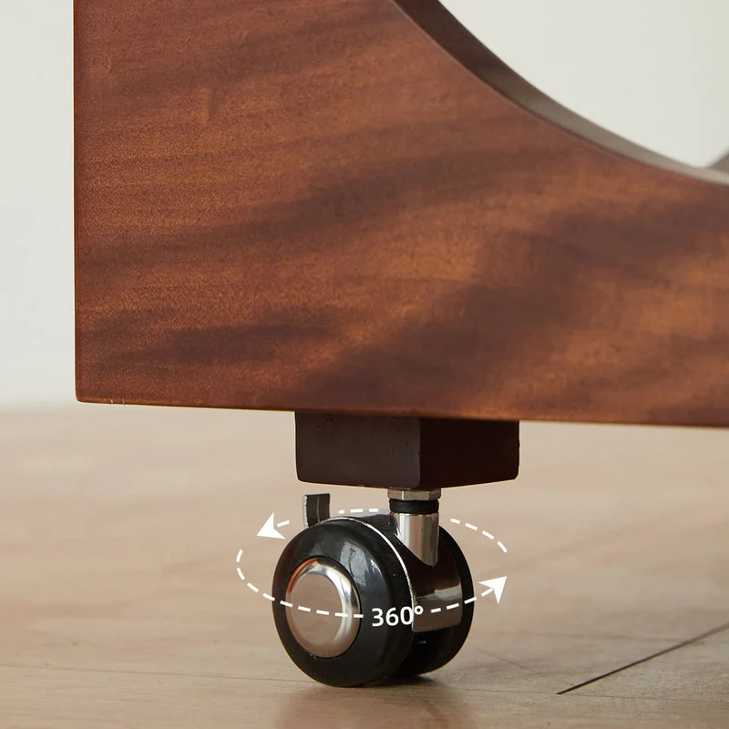 Modern Minimalist Removable Square Glass Plywood End Table 2-Tier For Living Room