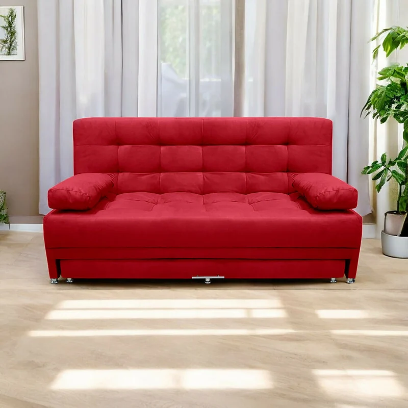 Sofá Cama Tarima Matter Tela Roja