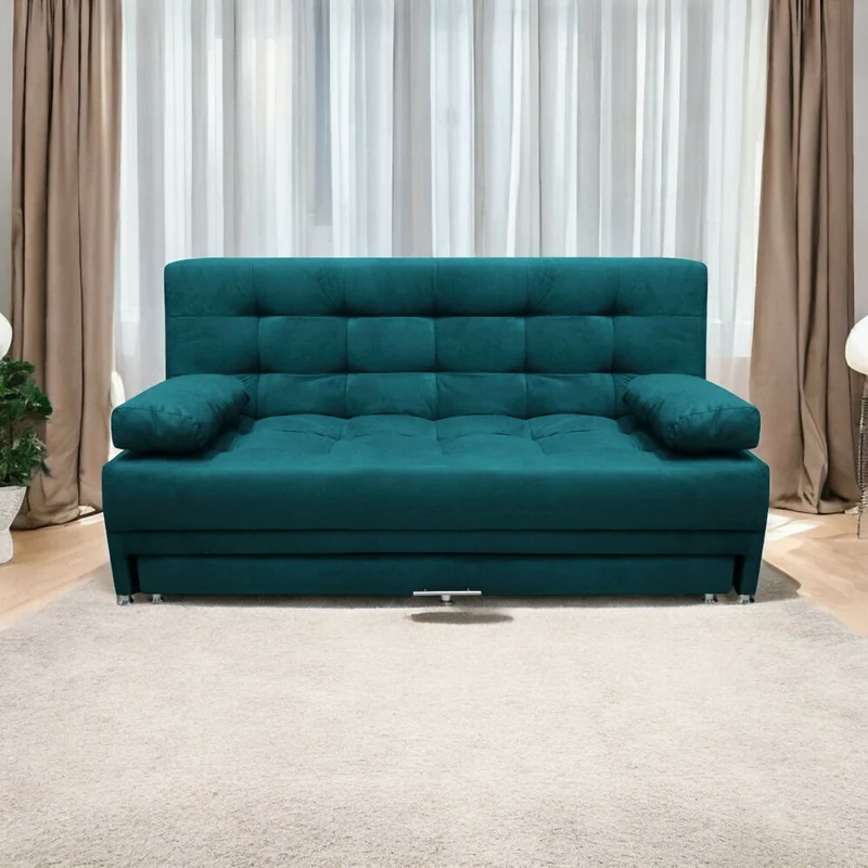 Sofá Cama Tarima Nido Matter Tela Turquesa