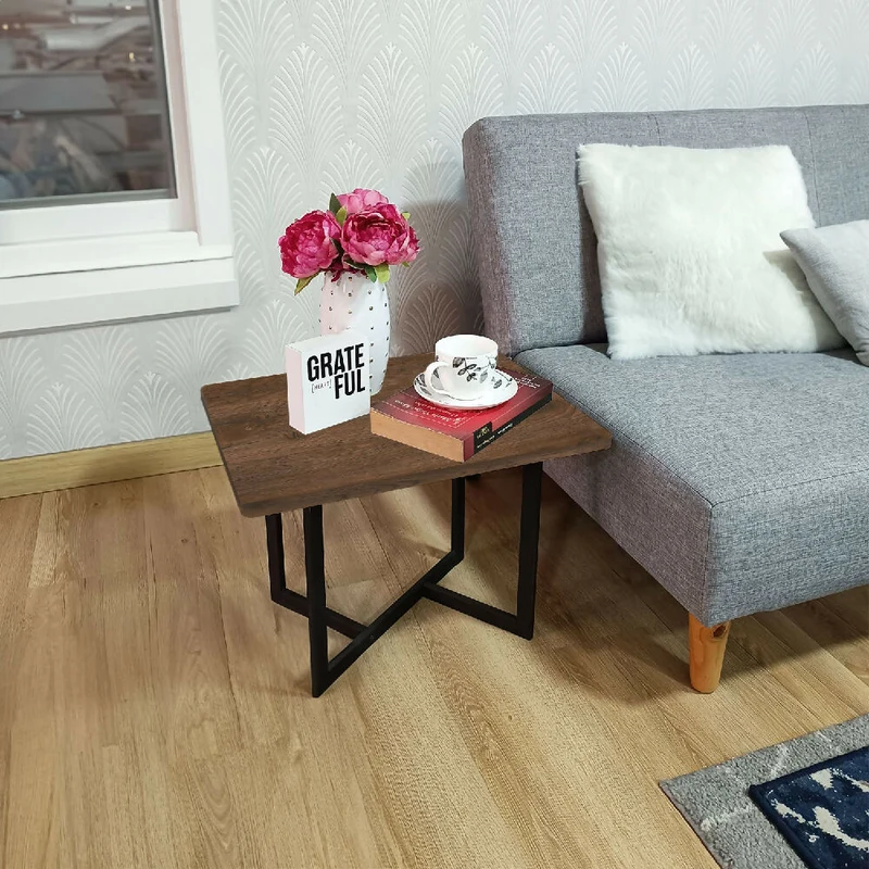 Mesa Auxiliar Prato Cafe y Negro
