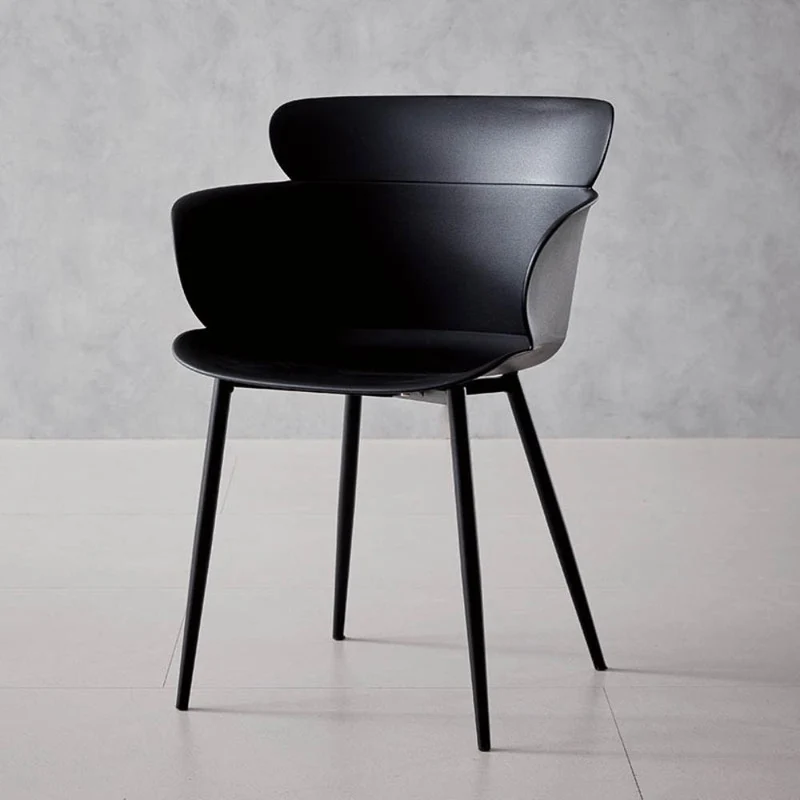 Silla Miami con Brazos, Color Negro, con Espaldar y Diseño Moderno