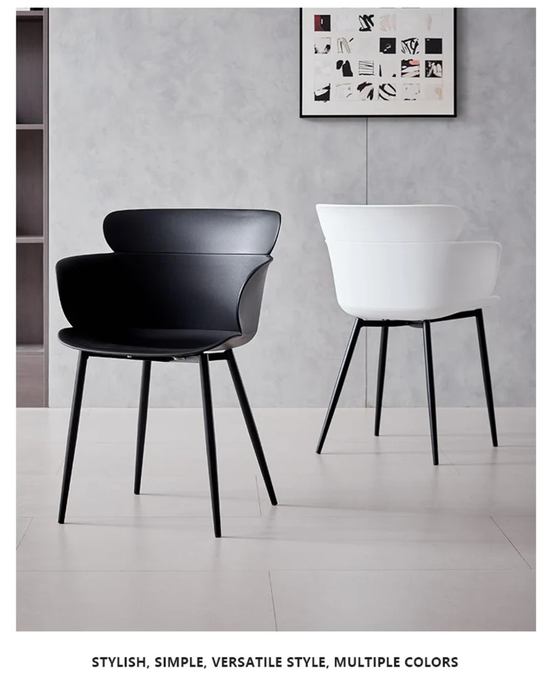 Silla Miami con Brazos, Color Negro, con Espaldar y Diseño Moderno