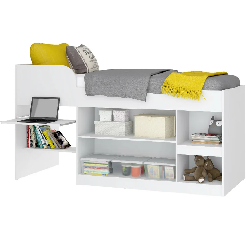 Cama Multifuncional Cj Blanco Brillo