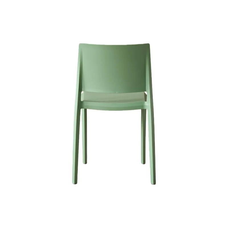 Silla Toledo, Color Verde, con Espaldar Liso y Cuadrado, Diseño Moderno