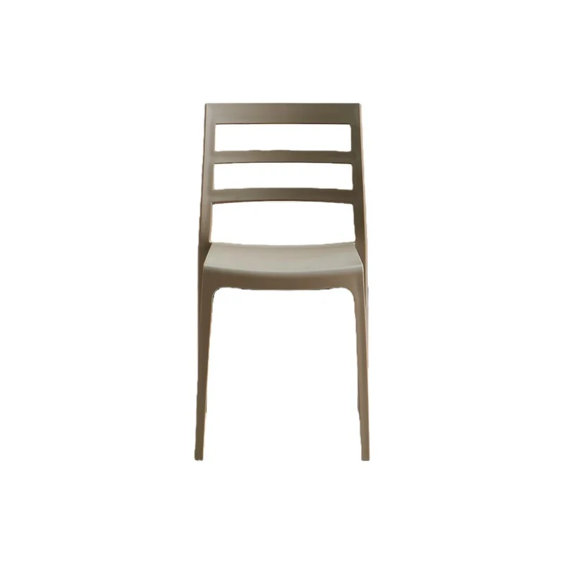 Silla New York, Taupe, con Espaldar en Líneas y Diseño Minimalista