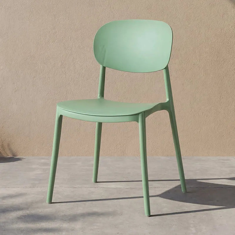 Silla Milán, Color Verde, con Espaldar y Diseño Moderno