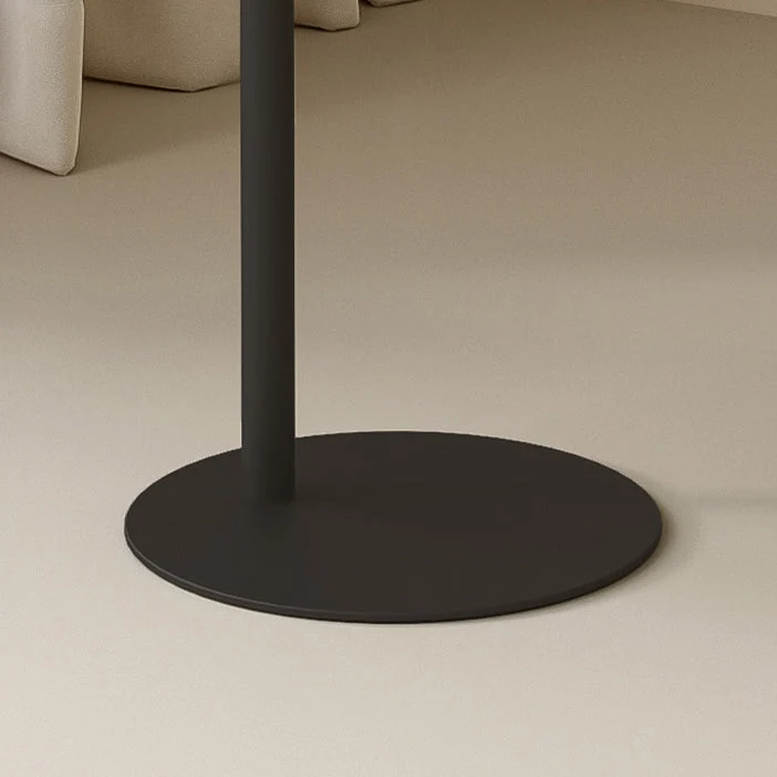 Modern Minimalist Geometric Round Iron Carbon Steel End Table For Living Room