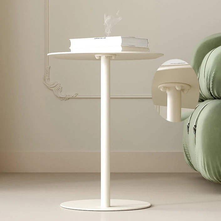 Modern Minimalist Geometric Round Iron Carbon Steel End Table For Living Room