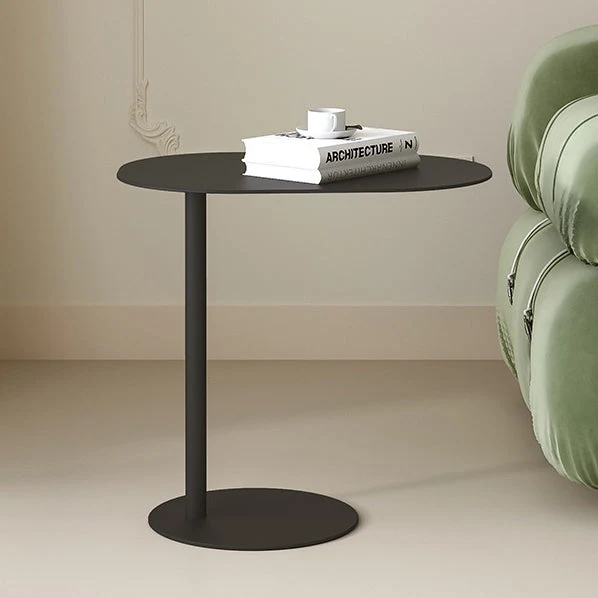 Modern Minimalist Geometric Round Iron Carbon Steel End Table For Living Room