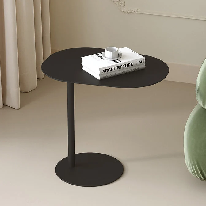 Modern Minimalist Geometric Round Iron Carbon Steel End Table For Living Room