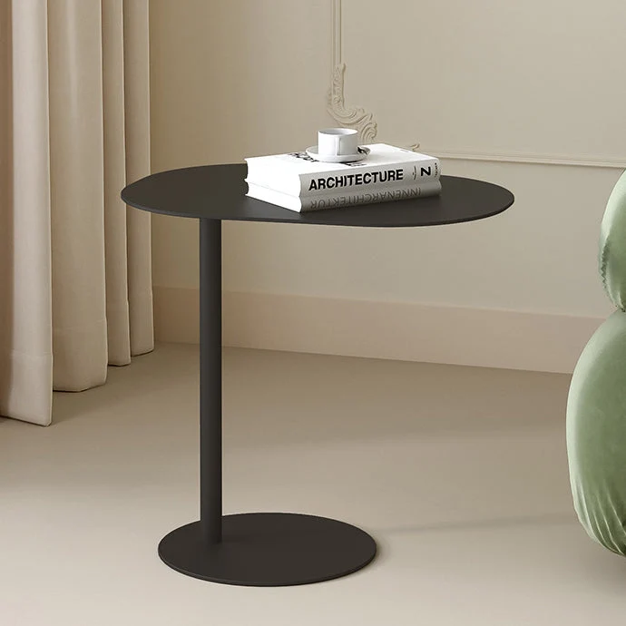 Modern Minimalist Geometric Round Iron Carbon Steel End Table For Living Room