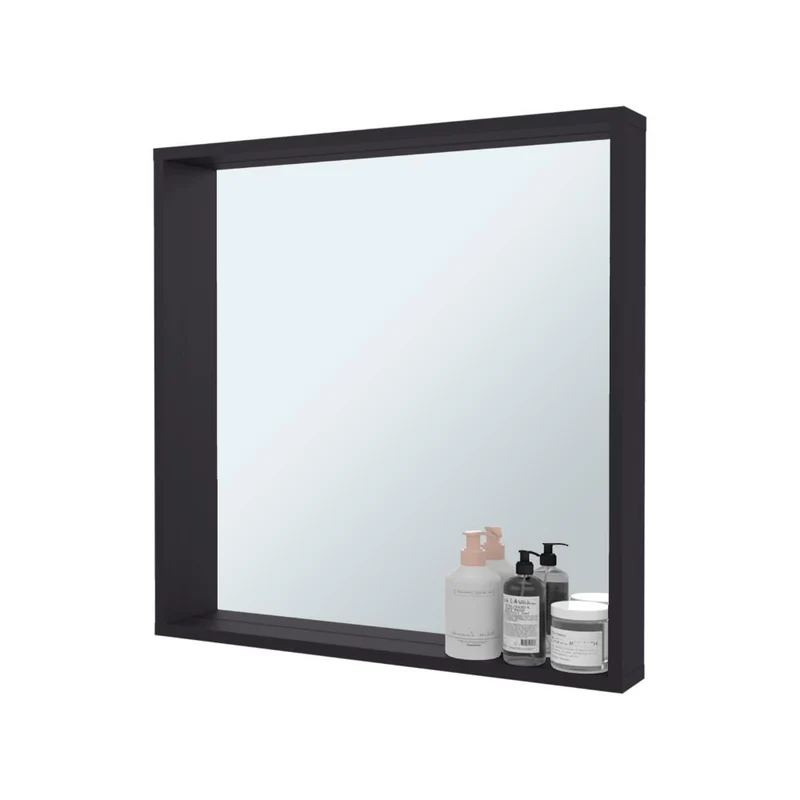 Espejode Baño Dakota, Wengue, Espejo de Baño, Diseño Moderno ZF