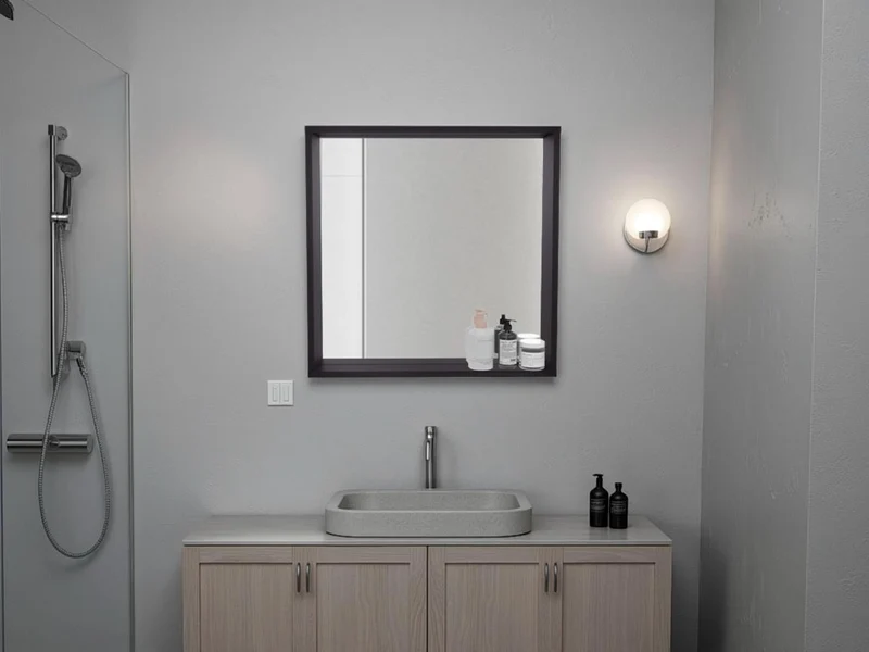 Espejode Baño Dakota, Wengue, Espejo de Baño, Diseño Moderno ZF