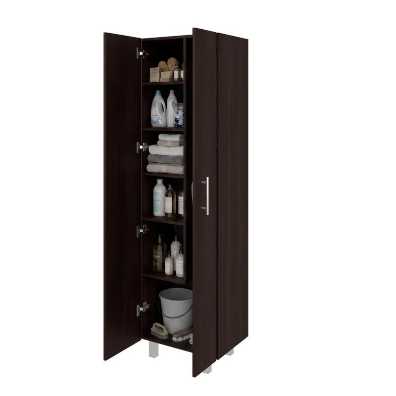 Mueble de Aseo Romana, Nogal, con Cinco Entrepaños Organizadores ZF