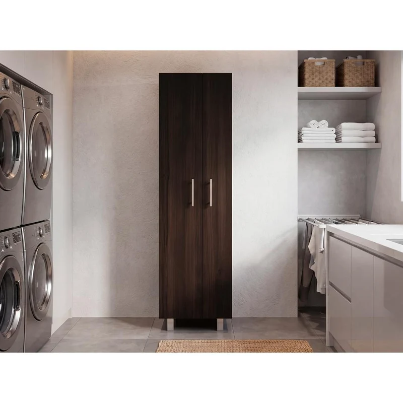 Mueble de Aseo Romana, Nogal, con Cinco Entrepaños Organizadores ZF