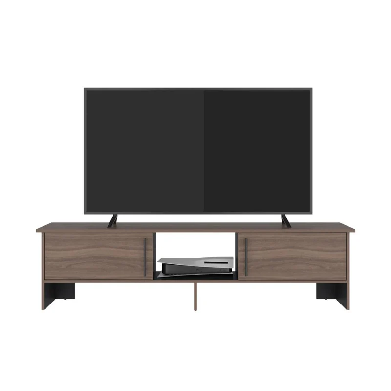 Mesa para TV Dago, Avellana y Wengue, para Televisor de hasta 65 Pulgadas con Dos Puertas