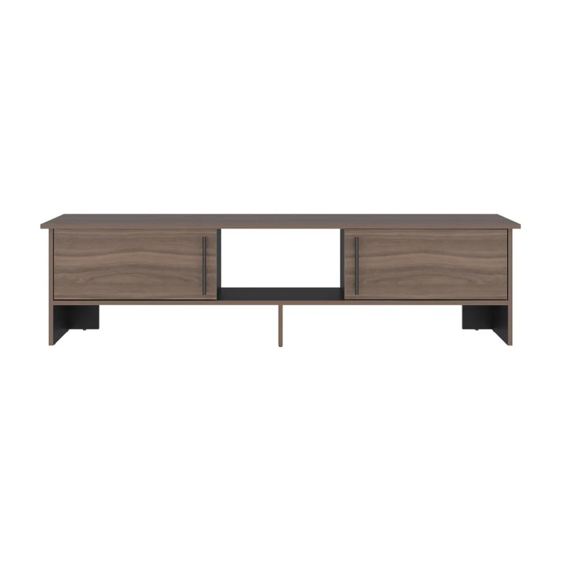 Mesa para TV Dago, Avellana y Wengue, para Televisor de hasta 65 Pulgadas con Dos Puertas