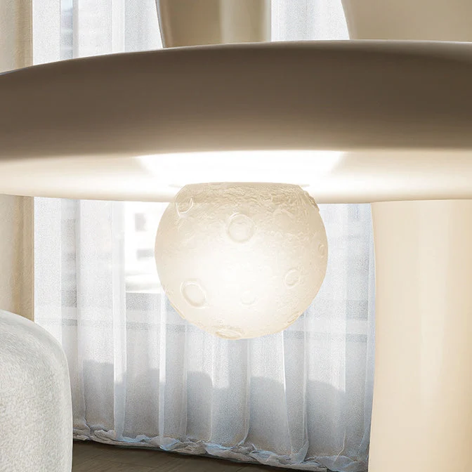 Contemporary Creative Dolphin Round Square Artificial Marble Fiberglass End Table 1-Tray For Living Room