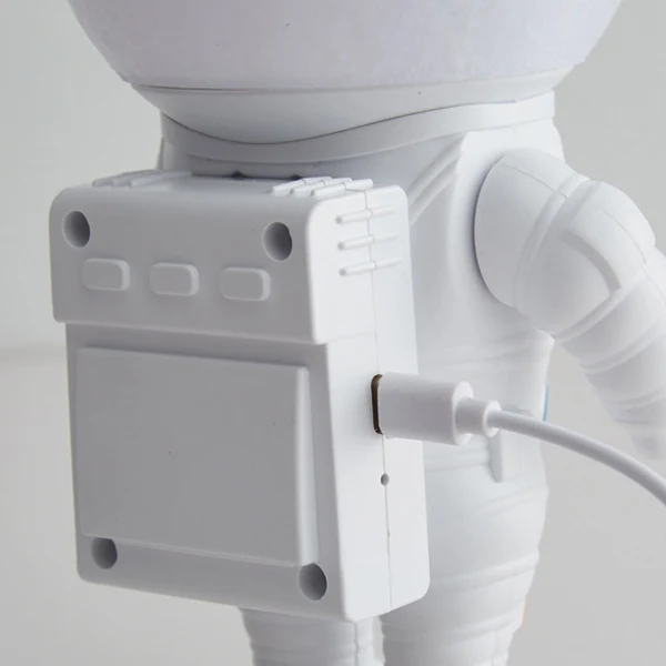 Contemporary Creative ABS PS Astronaut Lunar Kids Rechargeable LED Table Lamp Night Light For Bedroom