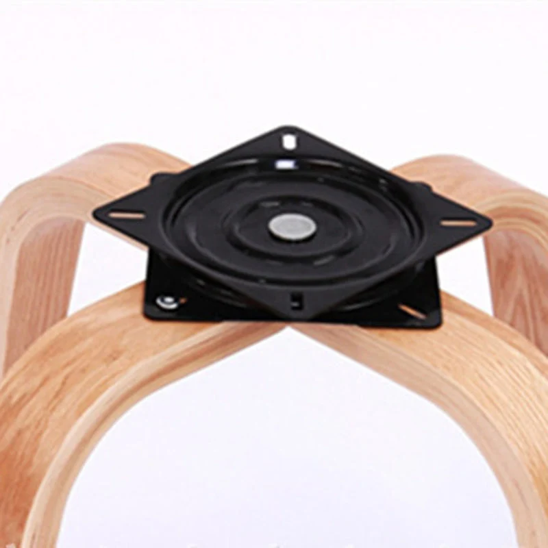 Contemporary Nordic Round PU Leather Upholstered Wood Frame Ergonomic Swivel Chair Backrest Armrest For Home Office
