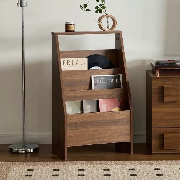 Contemporary Retro Rectangular Particle Board Bookshelves 3-Shelf For Home Office