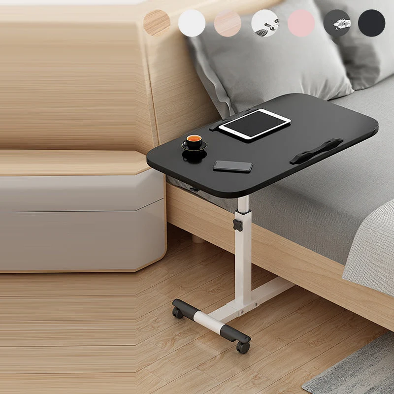 Modern Minimalist Rectangle MDF Carbon Steel Desk Liftable 4-Leg For Home Office