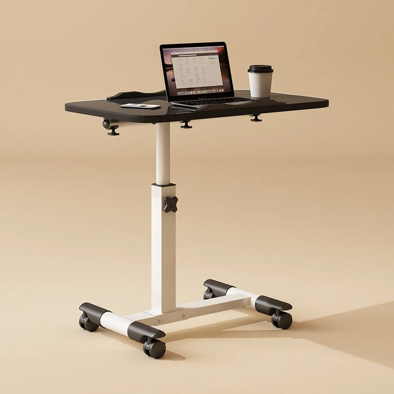 Modern Minimalist Rectangle MDF Carbon Steel Desk Liftable 4-Leg For Home Office