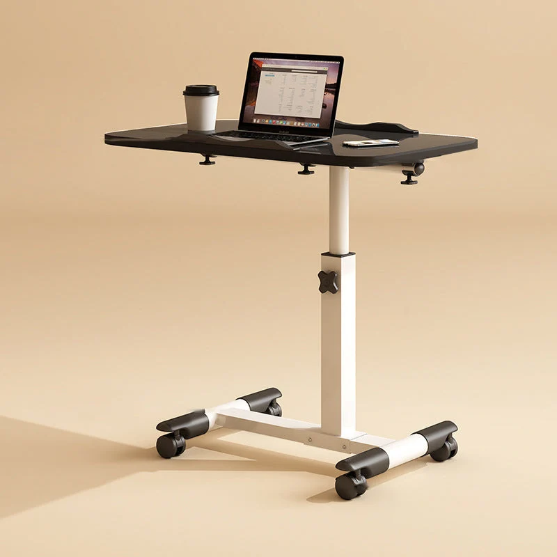 Modern Minimalist Rectangle MDF Carbon Steel Desk Liftable 4-Leg For Home Office