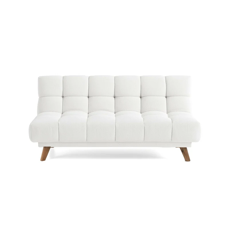 Sofá Cama Reclinable 3 Posiciones Nubo 178x92x82 Tela Blanco