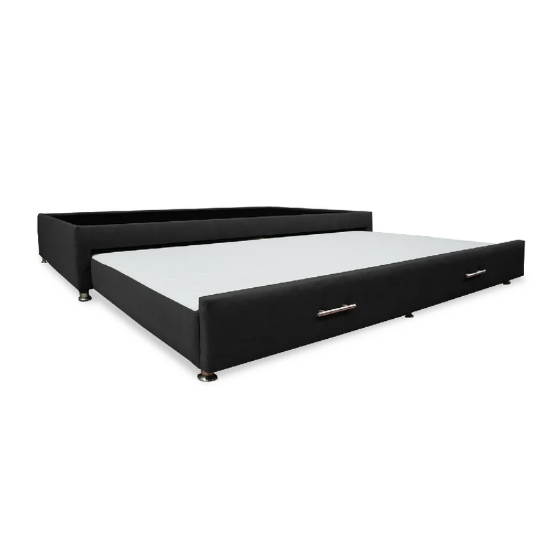 Cama Tarima Nido Comfort 120 Semidoble Negro