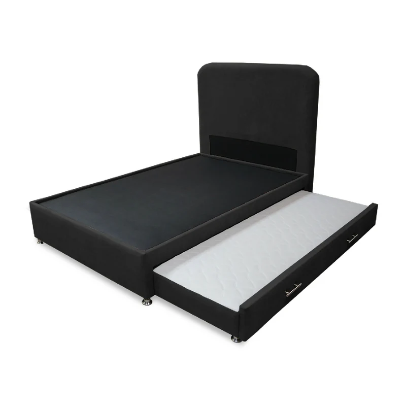 Cama Tarima Nido Comfort 140 Doble Más Espaldar Negro