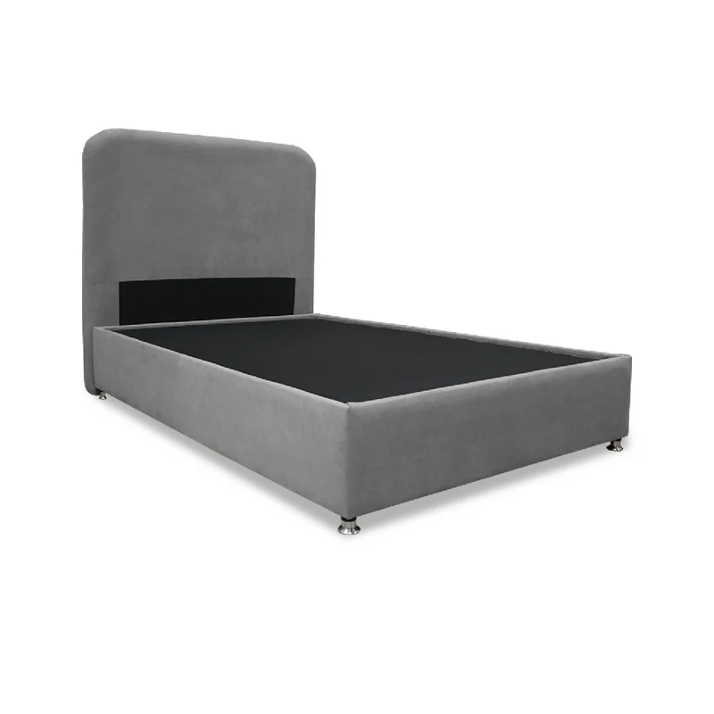 Base Cama Comfort 120 Más Espaldar Gris