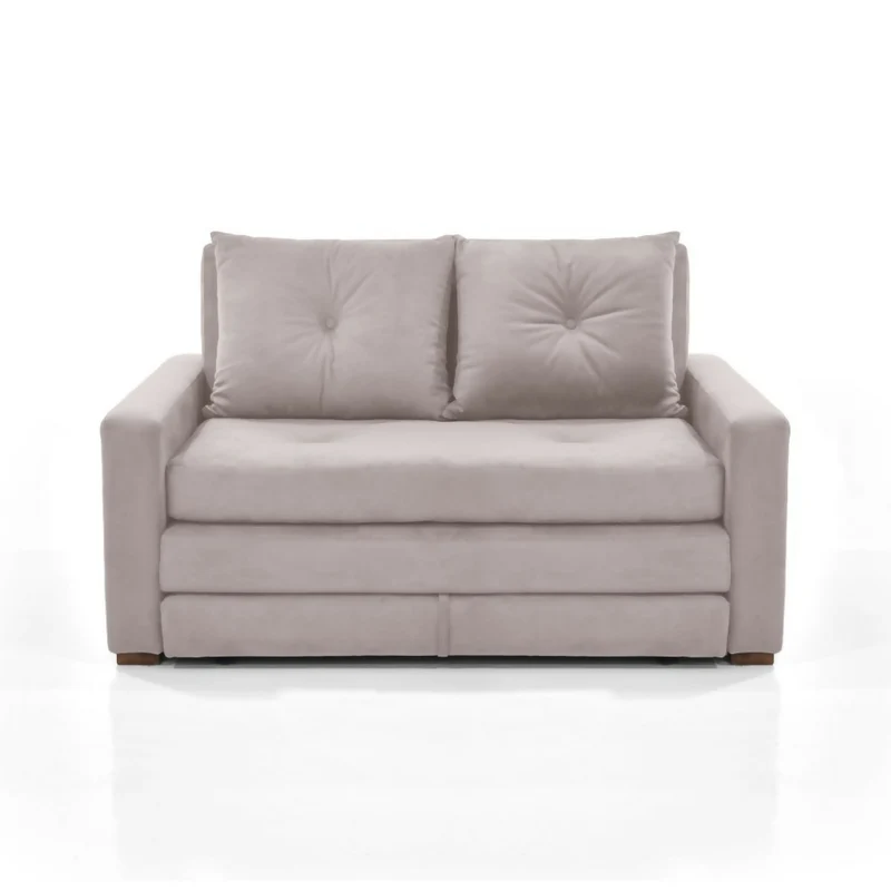 Sofá Cama Torino 147x93x87 Tela Taupe
