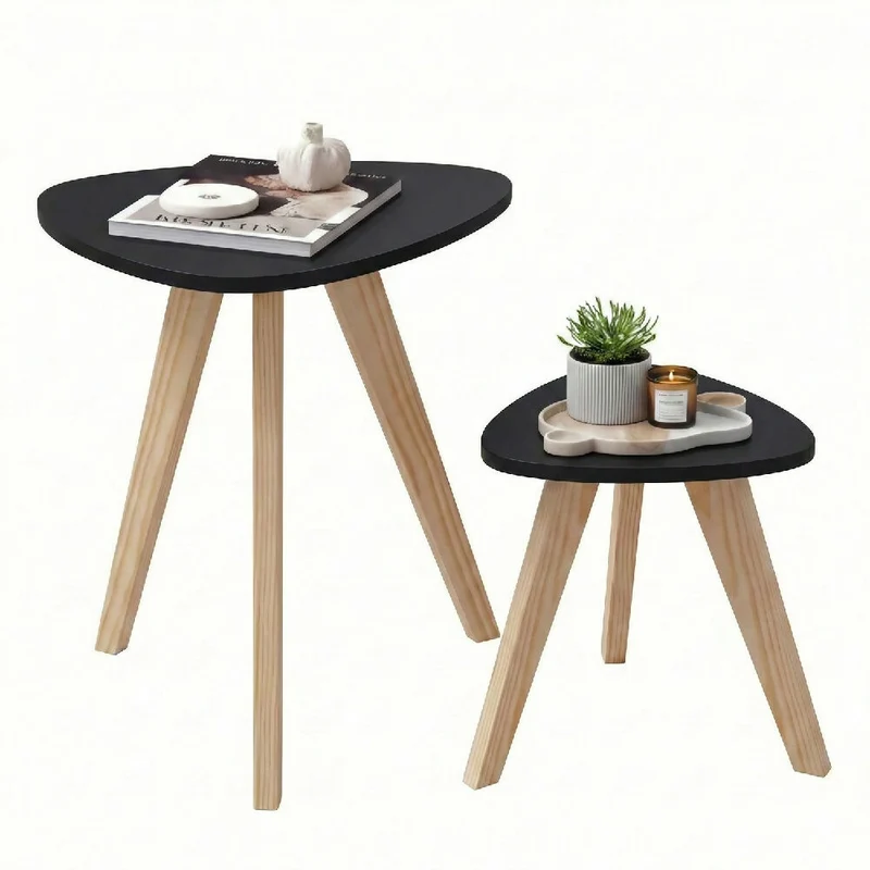 Mesa Nórdica Triangular Etna - Set x 2 - Pequeña & Grande