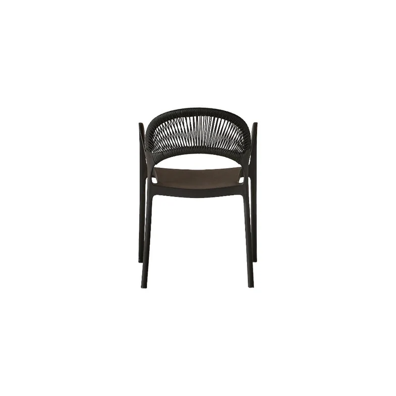 Silla Daytona, Negro, con Espaldar, Reposa Brazos y Diseño Minimalista