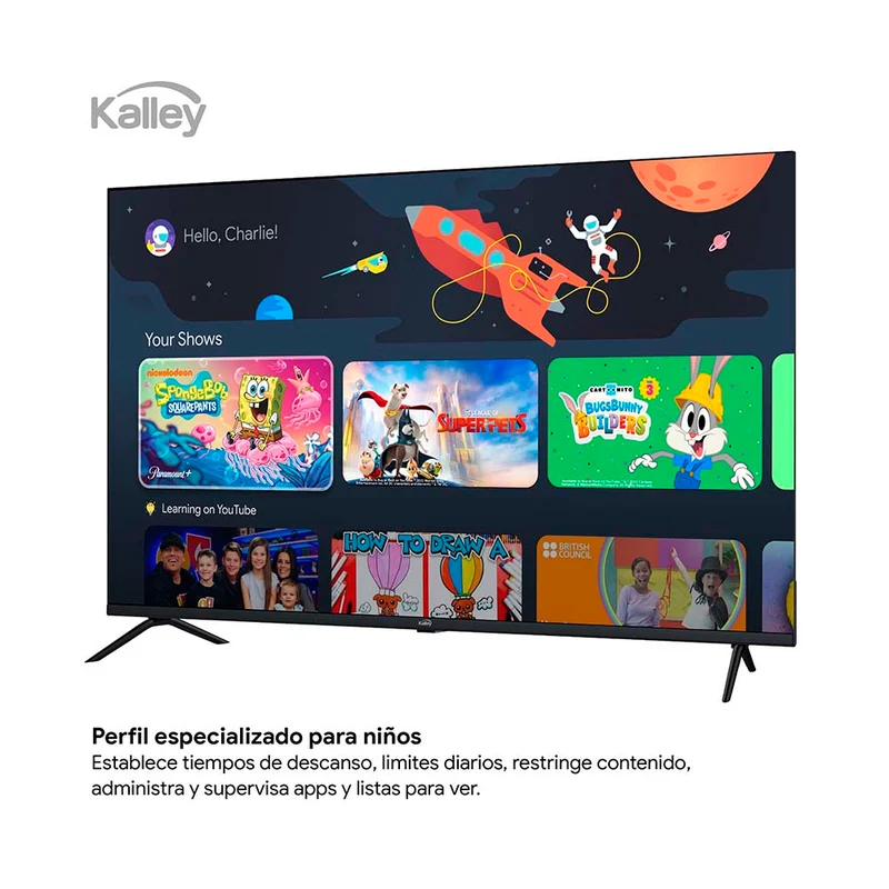Televisor Kalley 43 Pulgadas Max LED 4K-UHD Smart TV Google 43g315