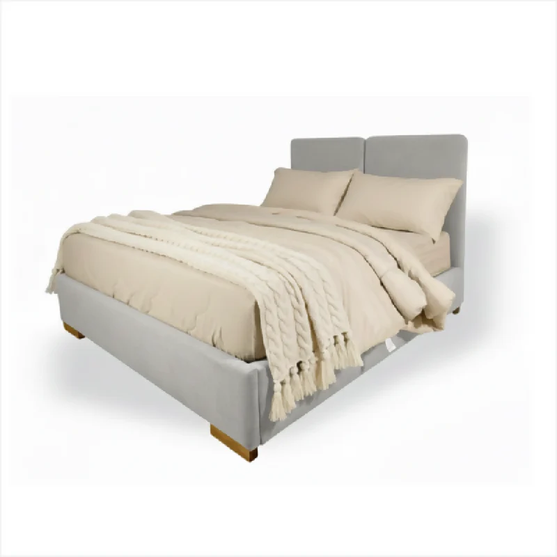 Cama Tapizada Formosa Bolgo en madera